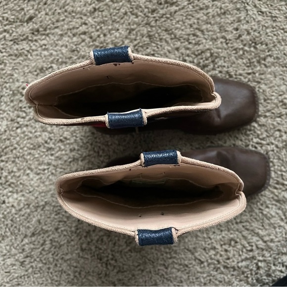 Roper American Patriot Stars & Stripes Western Boots Square toe size 6.5 - Picture 8 of 12